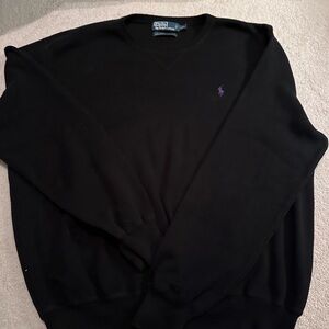 Ralph Lauren Black Crewneck Sweater for Men